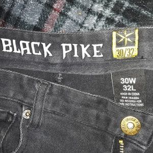 Black pike 30/32 jeans